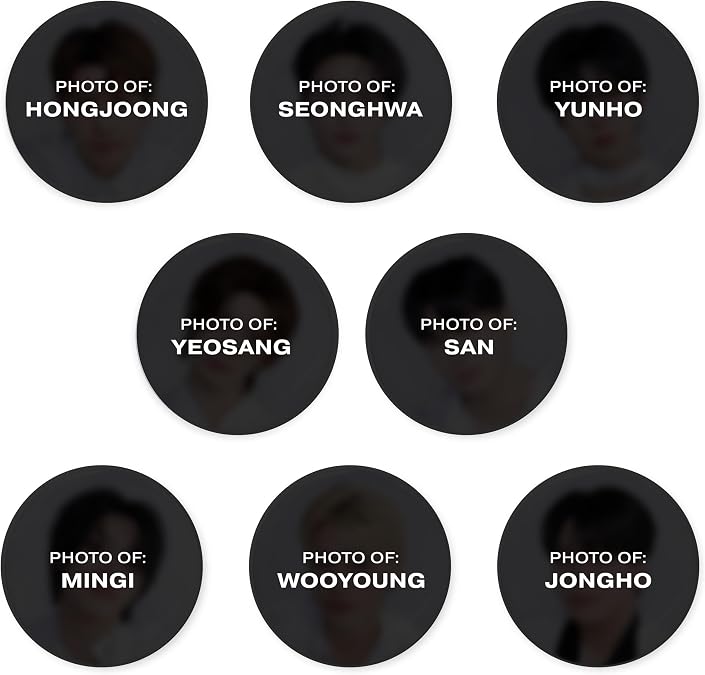 ATEEZ Official Tour Merch Pin Button Set