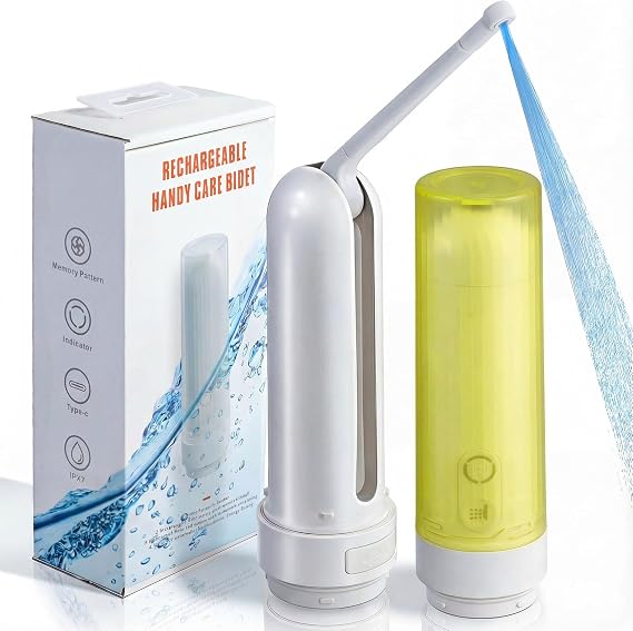 Portable Bidet for Travel,Rechargeable Electric Handheld Travel Bidet Sprayer for Women & Men,Collapsible,Portatil Peri Water Bottle Bidets for Hygiene,Camping, Backpacking,Backcountry,Hiking