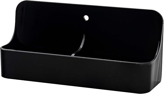 Hanging Business Card Holder 2 Slots for 2" x 3.5" Appointment and Gift Cards in Medical Facilities Offices and Retail Stores Black Acrylic Dispenser with Hanging Hardware by Marketing Holders