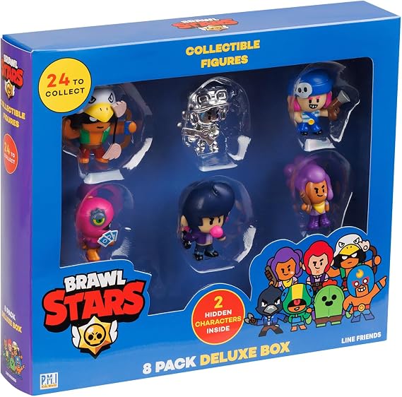 P.M.I. Blostas Mystery Collectible Figure | Surprise Box of 24 to 8 Toys in 1 | Silver Skin Figures & 2 Hidden Rare Figures | Officially Licensed Mini Toy