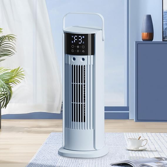Portable Air Conditioner Cooling Fan Evaporative Air Cooler with 3 Speeds &3 Modes 10H Timer 700ml Water Tank Remote Control Humidifier Air Circulator for Room Office Home