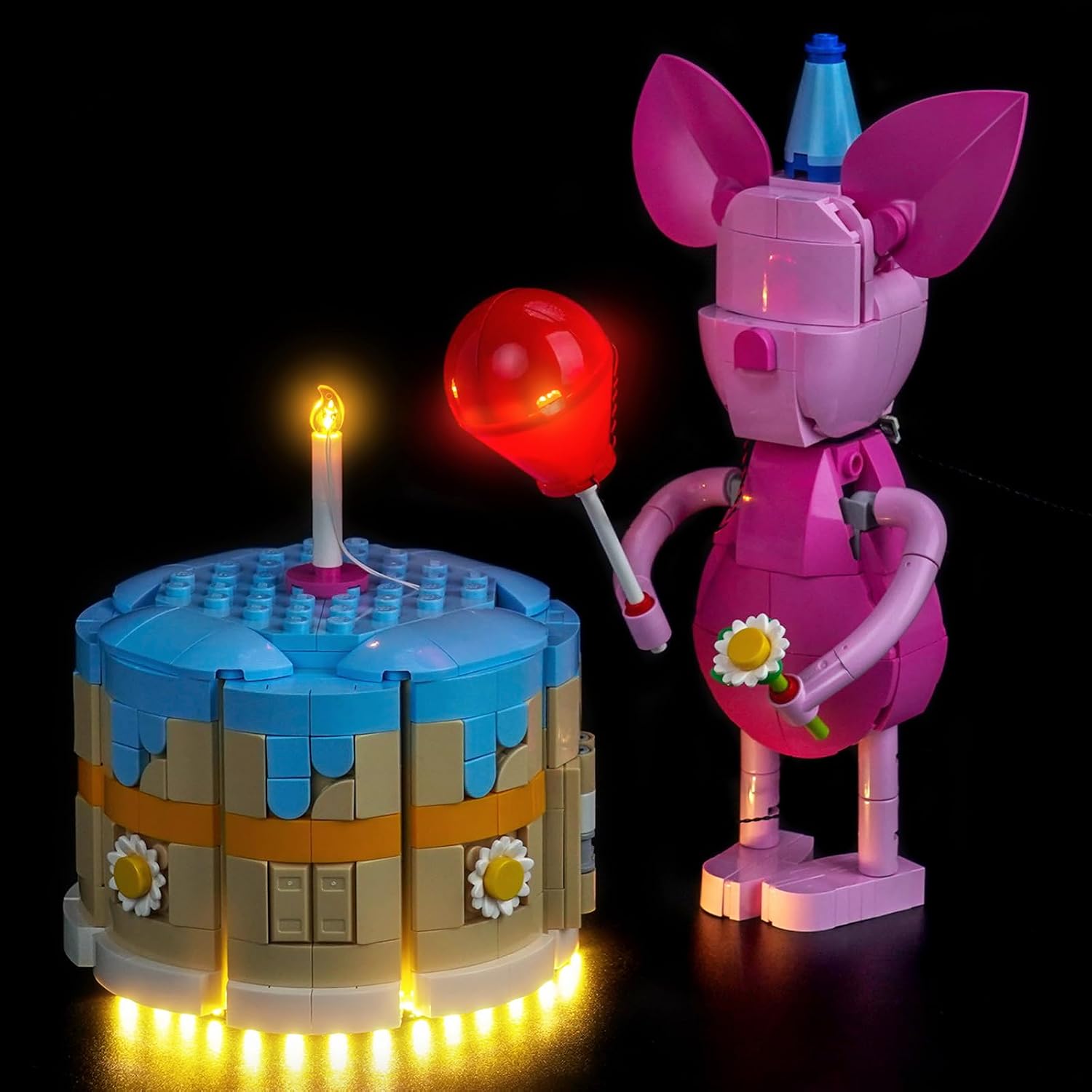 LocoLee LED Light Set Compatible with LEGO 43305 Piglet's Birthday Fun LED Decoration Lighting Kit Compatible with LEGO 43305 Building Blocks Model Lighting Kit Only, Model Not Included