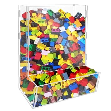 Montex Wall Toy Dispenser, Toy Car Organizer, Hanging Organizer and Storage Bin for Children's Room, Toy Storage for Blocks, Cars, Snacks, Darts (One Compartment)