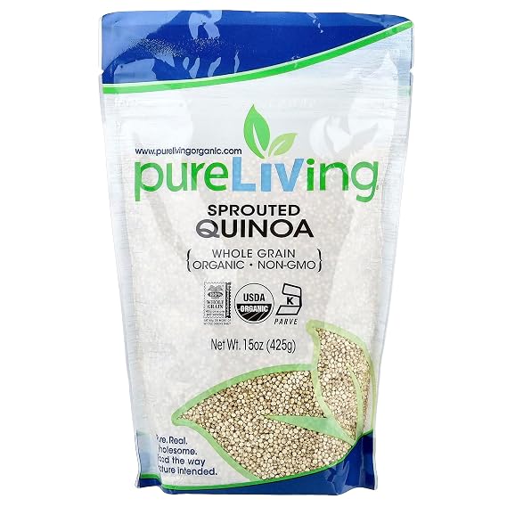 Pure Living - Organic Sprouted Quinoa - 15 Ounce