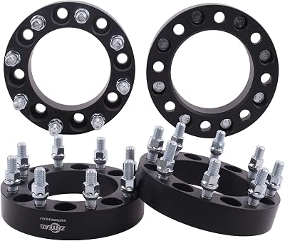 ZHTEAPR 1.5 Inch 8x165.1 8x6.5 to 8x170 Forged Wheel Adapters 916 Studs Compatible with Dodge Ford 8 Lug for 94-10 R-A-M 2500 03-10 3500 | 75-97 F250 F350 | 92-14 E250 E350 Must be with 916 Lugs