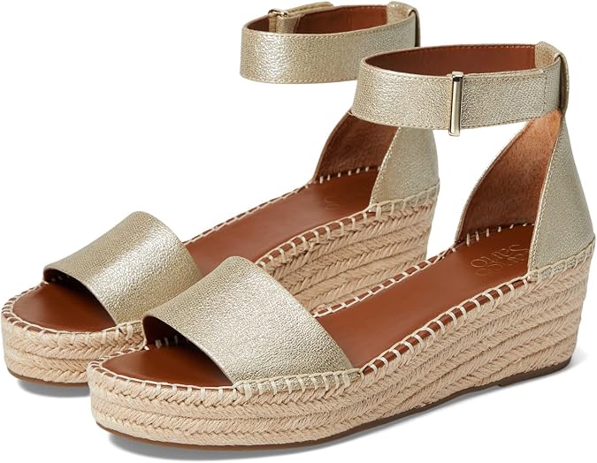 Franco Sarto Women's Pela Orange Espadrille Wedge Sandal