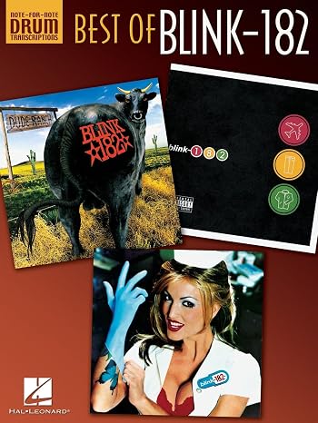 Best of Blink-182 | Drum Sheet Music Collection by Travis Barker | Note-for-Note Drum Transcriptions for Intermediate Drummers | Pop Punk Rock Songbook for Drum Set | Percussion Book Softcover