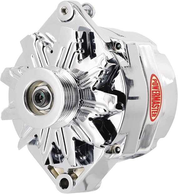Powermaster - Alt GM 12SI Chrome 150A 6 grv Pulley 1 or 3 Wire
