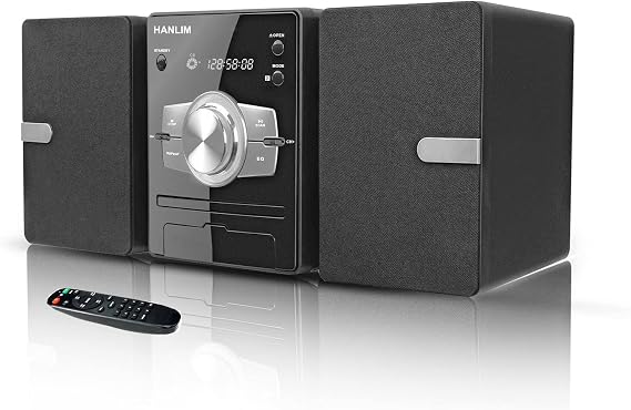 Home Stereo System with CD Player Silver