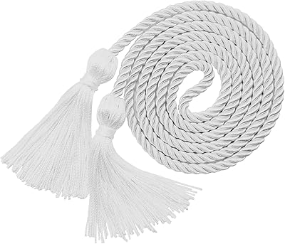 Graduation Honor Cords White Graduation Cords, 67 Long for Graduation Students