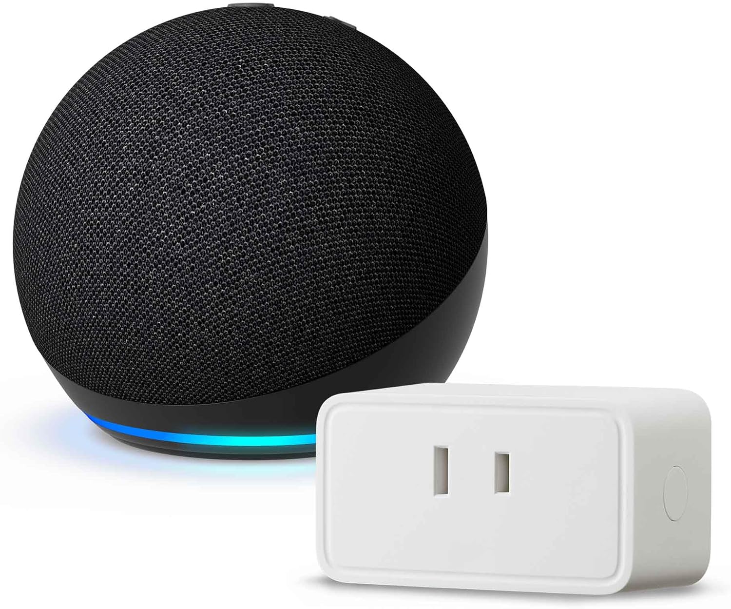 Echo Dot 5th Generation Charcoal + Amazon Basic Smart Plug