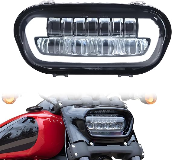 LED Headlight for Harley Fat Bob 2018-2026
