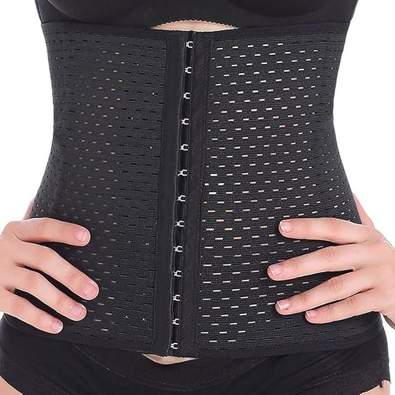 Everbellus Breathable Latex Corset Training Waist Cincher for Women
