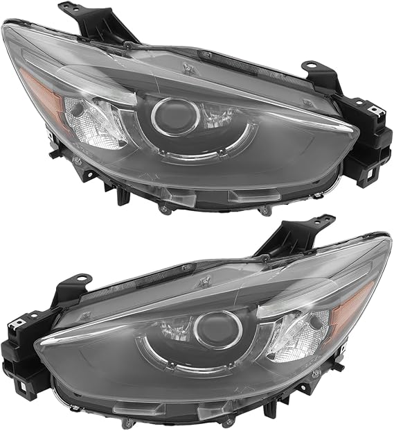 LED Headlight Assembly Left+Right Side for 2013-2016 MAZDA CX-5, Driver & Passenger Side Head Lights Direct Replacement Headlamps Assy Set Assembly (Left+Right)