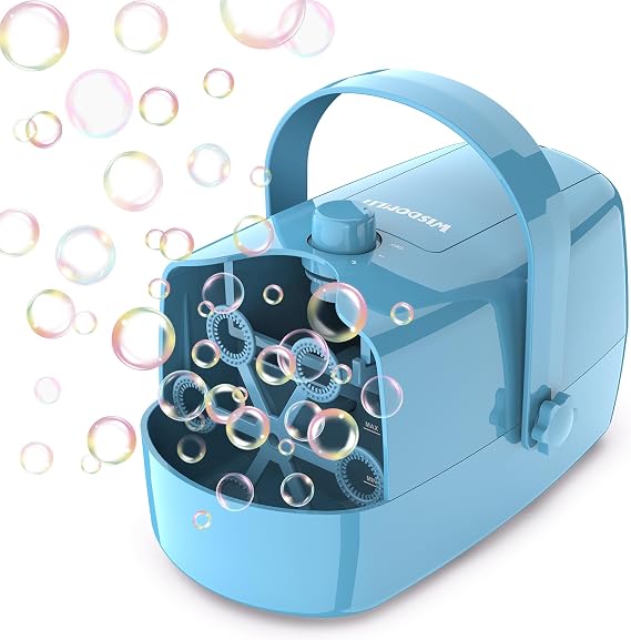 Wisdomlit Bubble Machine, Automatic Bubble Blower, 3-in-1 Bubble Maker