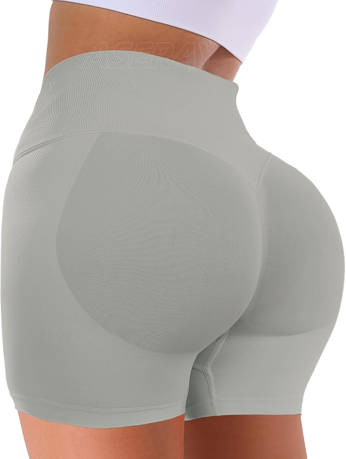 Impact Seamless Gym Workout Shorts Women Scrunch Butt Lifting Biker Yoga Shorts for Women Tummy Control 4.5"