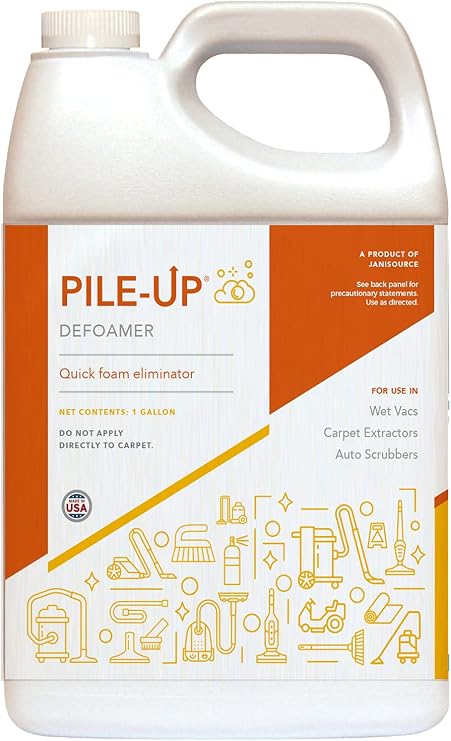 PileUP Defoamer Quick Foam Eliminator Carpet Cleaner - Gallon (Each)...