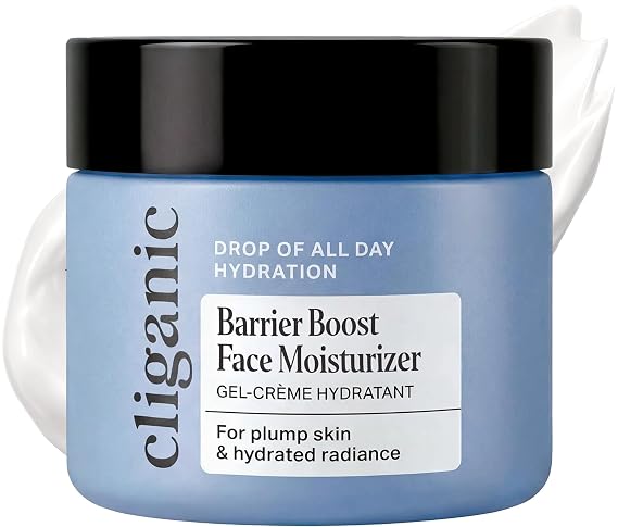 Cliganic Barrier Boost Moisture Face Cream with Triple Botanical Complex Jojoba, Rosehip & Argan Oils, Face Moisturizer, All-Day Hydration For All Skin Types- 1.7oz
