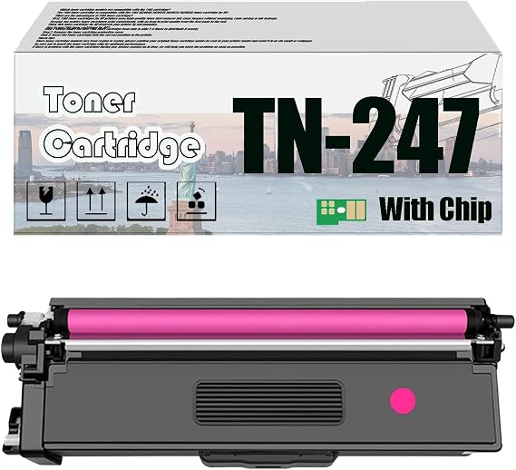 TN-247 TN247 Toner Cartridge, Compatible for Brother HL-L3210CW HL-L3230CDW HL-L3270CDW DCP-L3510CDW DCP-L3550CDW MFC-L3710CW L3730CDW L3750CDW L3770CDW Printers Magenta*1