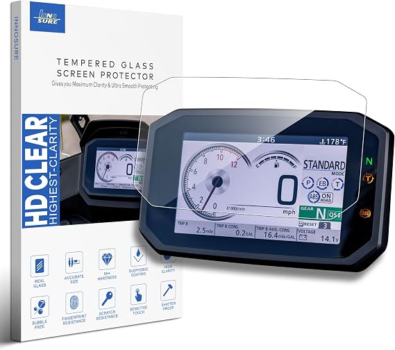 Glass Screen Protector for Honda XL750 Transalp, Rebel 1100 DCT, CB125R, CB500(F), CB650/1000R, CB750/1000 Hornet, CBR500/650R, NX500, NC750X, ADV350, PCX125, Forza 350/750 (HD Clear)