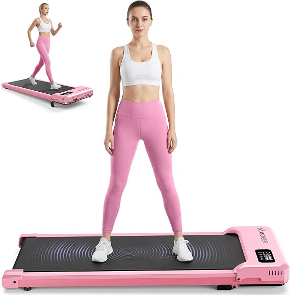ANCHEER Walking Pad with Vibration Plate, Under Desk Treadmill with Incline | 2.5HP Compact Portable Treadmills for Home Small Spaces, Office, Walking Vibration Pad with Remote Control & LED Display