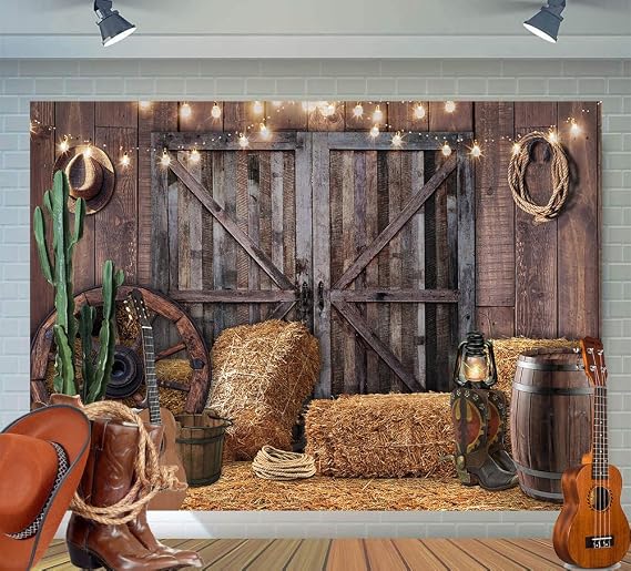 10x8ft Western Cowboy Backdrop Western Party Decorations F44