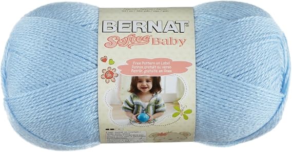 Bernat Softee Baby Yarn 3 Pack Bundle Includes 3 Patterns DK Light Worsted #3
