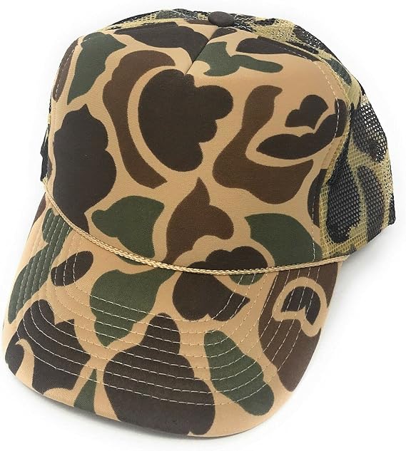 Impecgear Two Tone Camo Hunting Trucker Baseball Foam Mesh Hats Caps for Outdoors Travel
