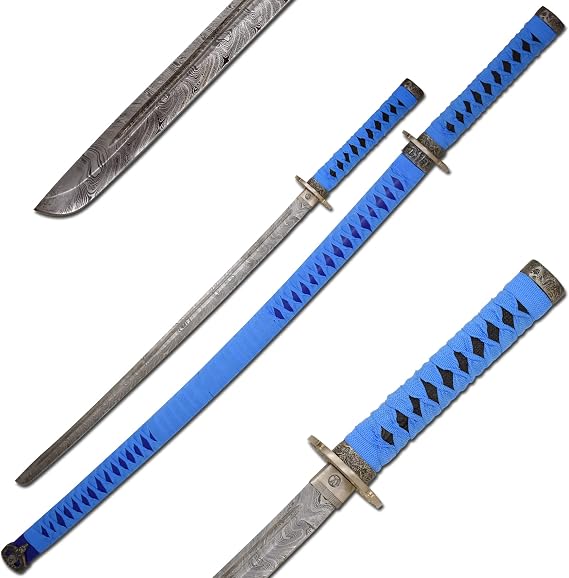 Handmade Real Damascus Handforged Ninja Samuria-Sword