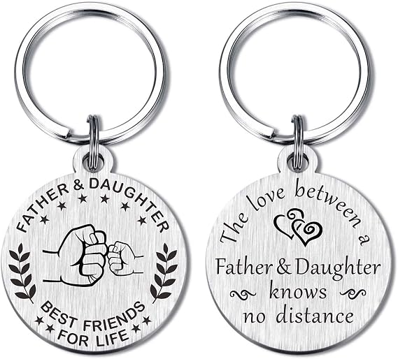 Dad Gifts - Best friend Of Life, Father and Daughter & Father and Son Keychain
