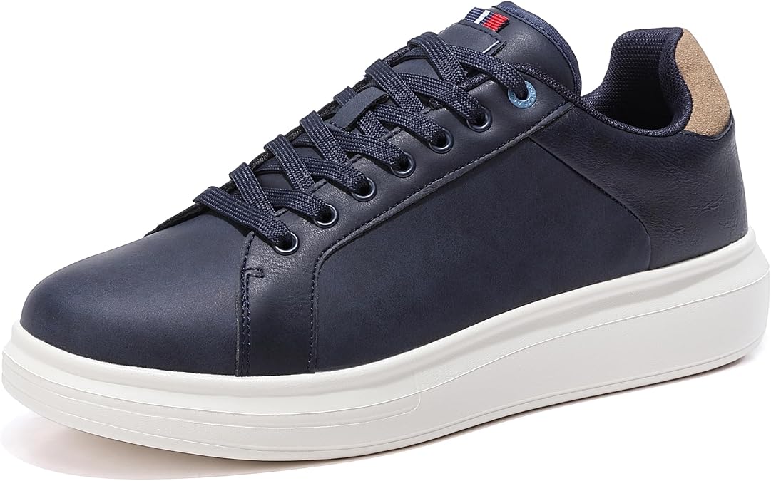ANALEAF Mens Casual Trainers Dress Sneaker Business Lace-Up Shoes | Lightweight Comfort, Breathable Lining, Slip-Resistant Sole Perfect for Business, Commute, Weekend