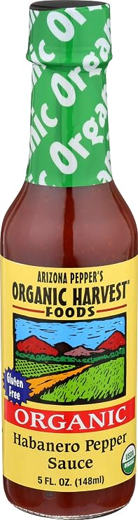 Organic Harvest Gluten Free Habanero Pepper Sauce, 5 Fluid Ounce - One Bottle