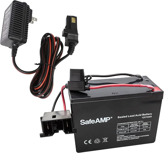 SafeAMP Power Wheels Battery and Charger Bundle