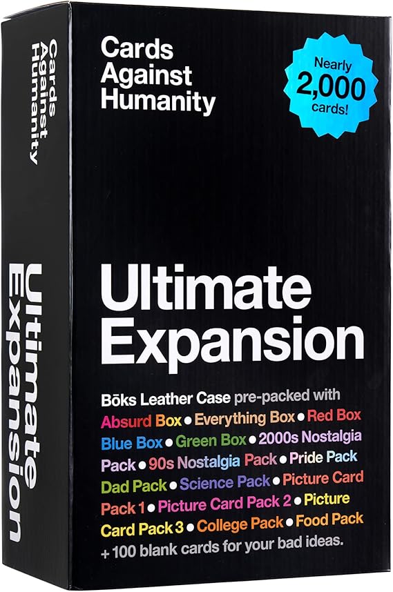 Cards Against Humanity: Ultimate Expansion • Nearly 2,000 cards packaged in our Boks storage case