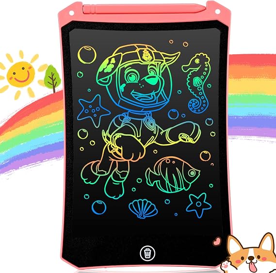 Gifts for Kids Girls Toys - 8.5inch LCD Writing Tablet Colorful Drawing Pad Educational Graffiti Doodle Board Etch Sketch for 3-7 Year Old Boys Girls Toddler, Birthday (Pink)