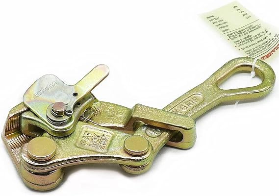2T Cable Grip Wire Tensioner Grip Steel Rope Cable Puller Tool,for Wire Rope,Pulling 4408 Lbs