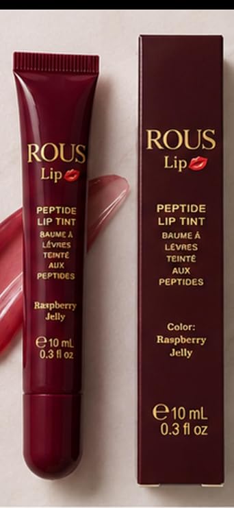 Peptide Lip Tint,vitamin E hydrating, Raspberry Jelly,Glossy Finish,moisturizing lip color 0.3fl oz
