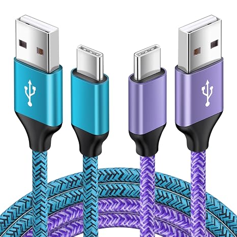 USB C Charger Cable, 2Pack 6FT Samsung Phone Charger Cable Fast Charging