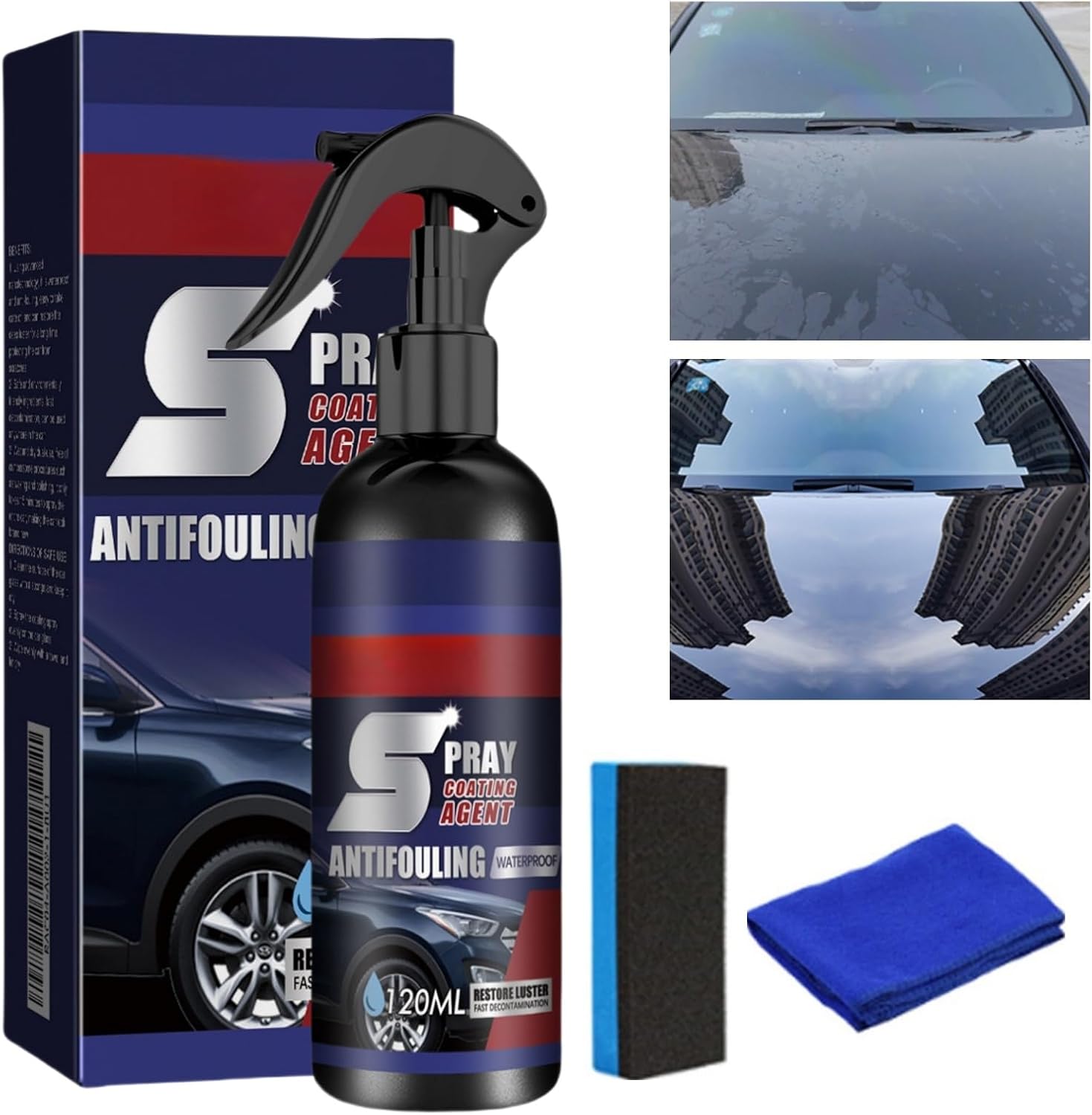 Multi-functional Coating Renewal Agent,Car Coating Agent Spray,3 in 1 High Protection Quick Ca/r C/oating Sp/ray,Fast-Acting Coat/ing Spray,Plastic Parts Refurbish Wax,C/ar Scratch Repair Nano S/pray