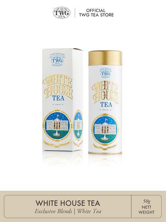 TWG Tea | White House Tea | White Tea | Rose Petals | Haute Couture Tin, 50g | Gift Set