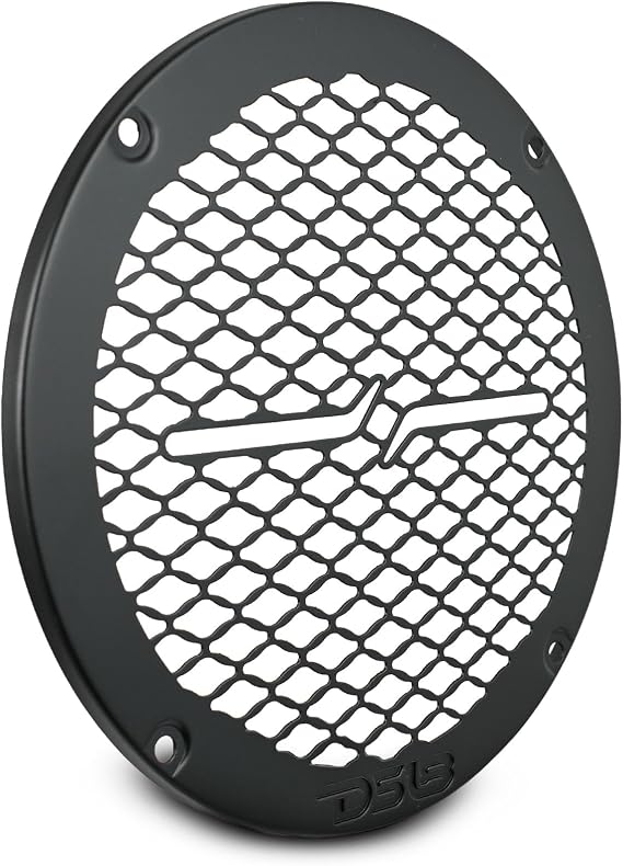 DS18 PRO-GRILL6MS/BK PRO 6.5" Slim Metal Mesh Speaker Grill - Universal Fit 6.5 inches - Protective Speaker Cover Mesh - Protect Your Speakers - Black - Each