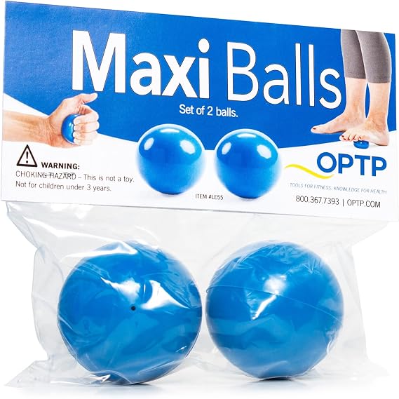 OPTP Maxi Balls Self-Massage Ball Set for Therapy and Strength Exercises, Hand and Foot Roller to Relieve Tension and Rehydrate Connective Tissue