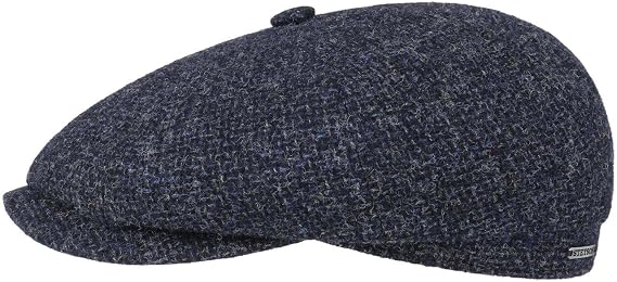 Stetson Hatteras Shetland Wool Flat Cap Lined Cotton Men Fall Winter