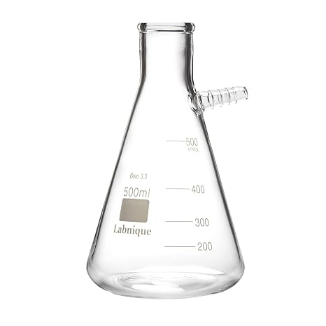 Glass Filtering Flask with Upper Tubulation (500ml, Single)