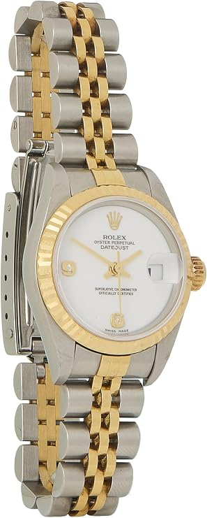 Pre-loved Rolex Lady-Datejust Cacholong 6&9 Diamond 79173, White