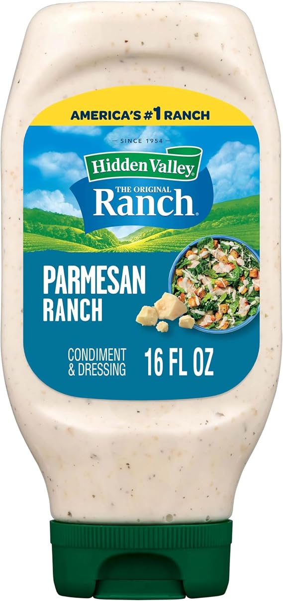 Hidden Valley Parmesan Ranch Salad Dressing 16 Oz Bottle