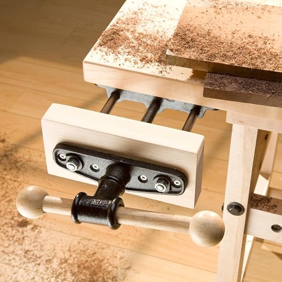 Rockler Quick Release Front Vise 9" Dual Guide Rod Woodworking Vise