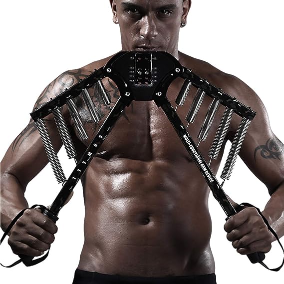 Arm training device, multi-kinetic energy 30, 40, 50, 60kg adjustable strength, spring chest expander strength exercise equipment