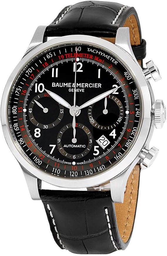 Baume & Mercier Men's BMMOA10084 Capeland Analog Display Swiss Automatic Black Watch