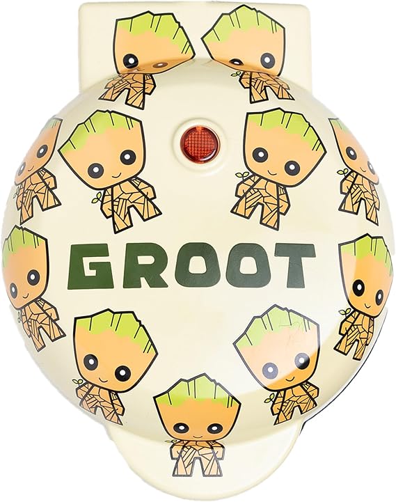 Uncanny Brands Groot Mini Waffle Maker - Cook With Your Favorite GOTG Character